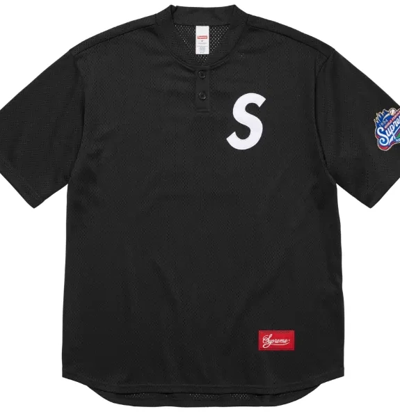 S BASEBALL ¥209 24FW HENLEY LOGO TEE 0617